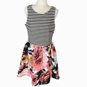 Taylor NWT floral and stripe dress | 12